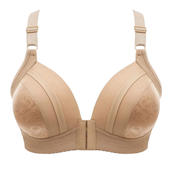 Wireless Push Up Bra With Front Clasp For Posture And Comfort