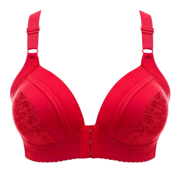 Wireless Push Up Bra With Front Clasp For Posture And Comfort
