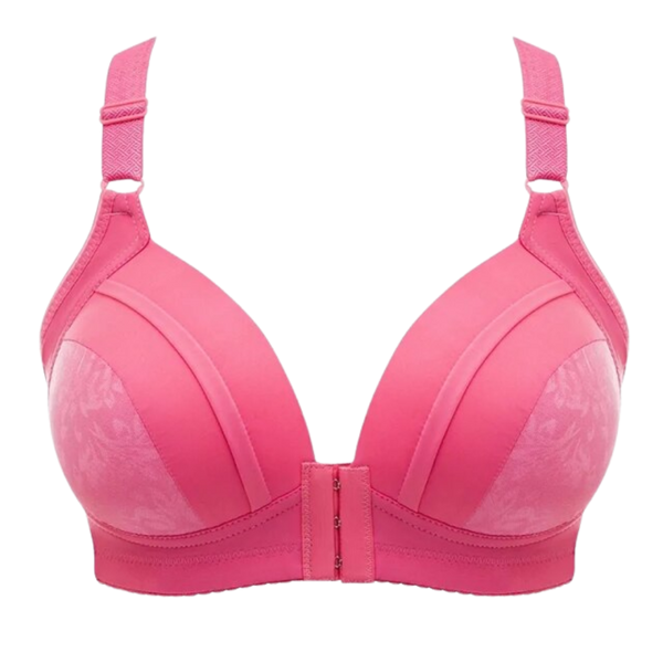 Wireless Push Up Bra With Front Clasp For Posture And Comfort
