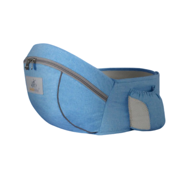 Ergonomic Baby Hip Carrier With Cushioned Support And Side Pockets