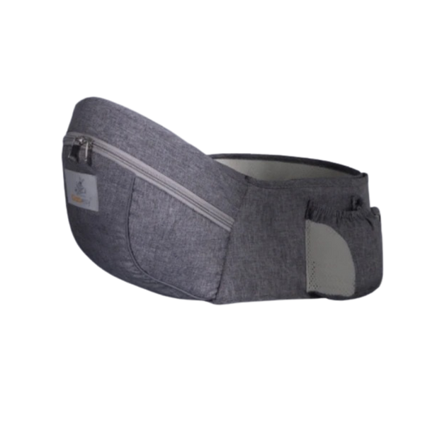 Ergonomic Baby Hip Carrier With Cushioned Support And Side Pockets