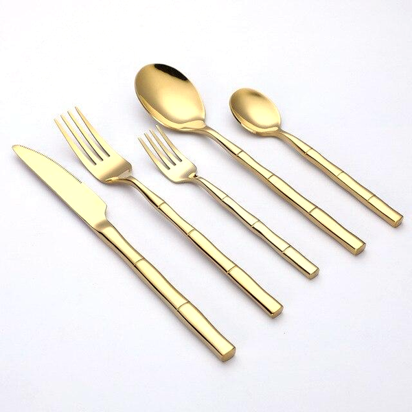 Bamboo Stainless Steel Flatware Set