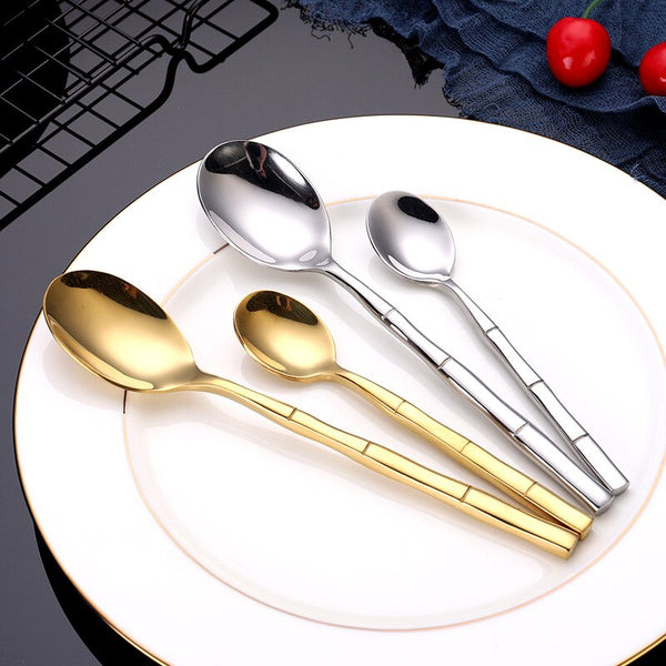 Bamboo Stainless Steel Flatware Set
