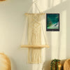 Boho Macrame Hanging Wall Shelf