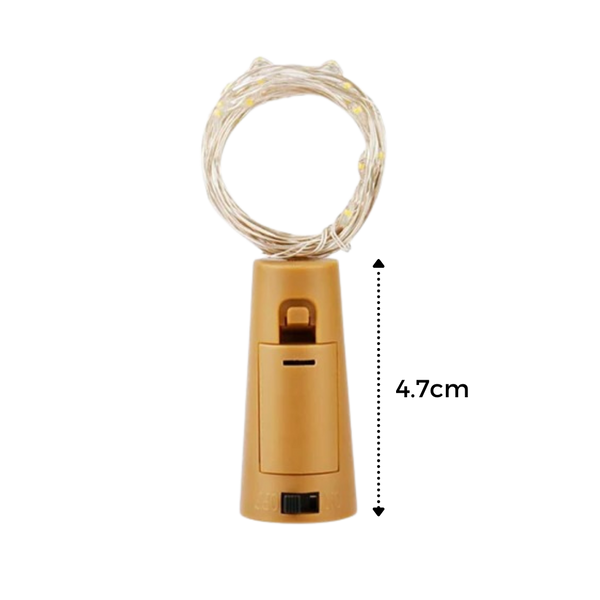 Wine Bottle LED Cork Lights Pack of Three for Ambient Decor