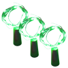 Wine Bottle LED Cork Lights Pack of Three for Ambient Decor