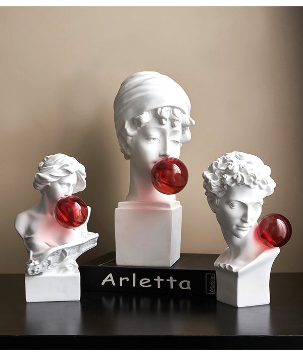 Bubble Pop Greek Sculpture Figurine