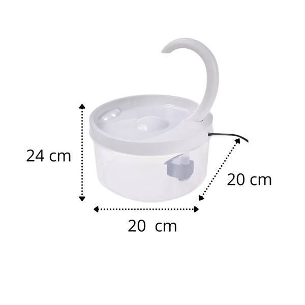 Cat Water Fountain With LED Light And Purification System