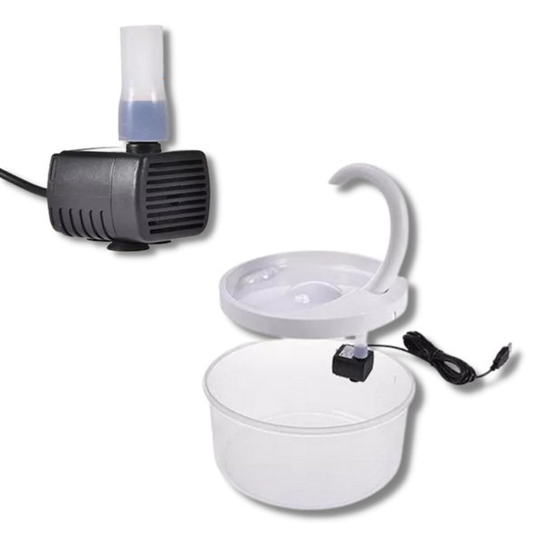 Cat Water Fountain With LED Light And Purification System