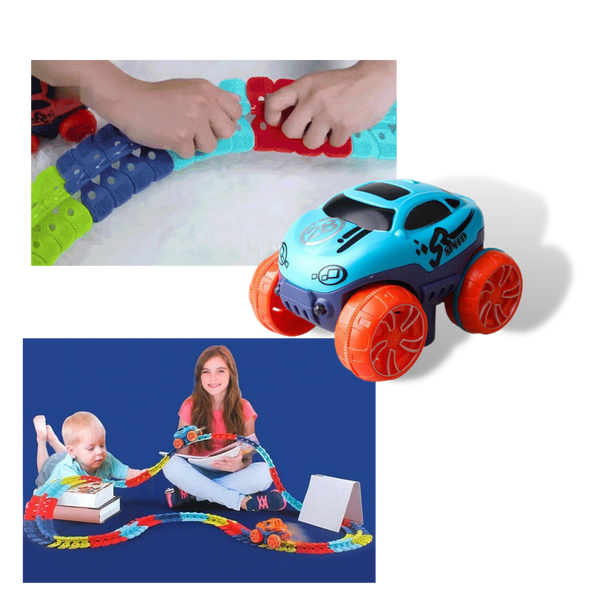 Modular Rail Car Toy With Safe Easy Assembly And Interchangeable Car Shells