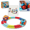Modular Rail Car Toy With Safe Easy Assembly And Interchangeable Car Shells