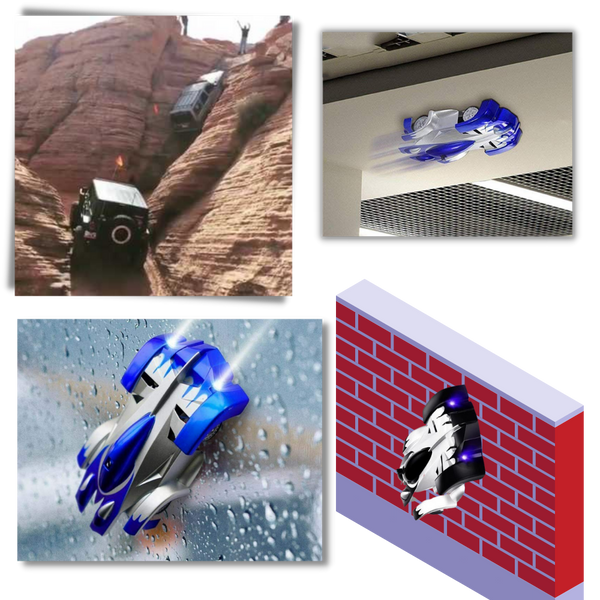 Wall Climbing RC Car With Infrared Remote And Led Lights