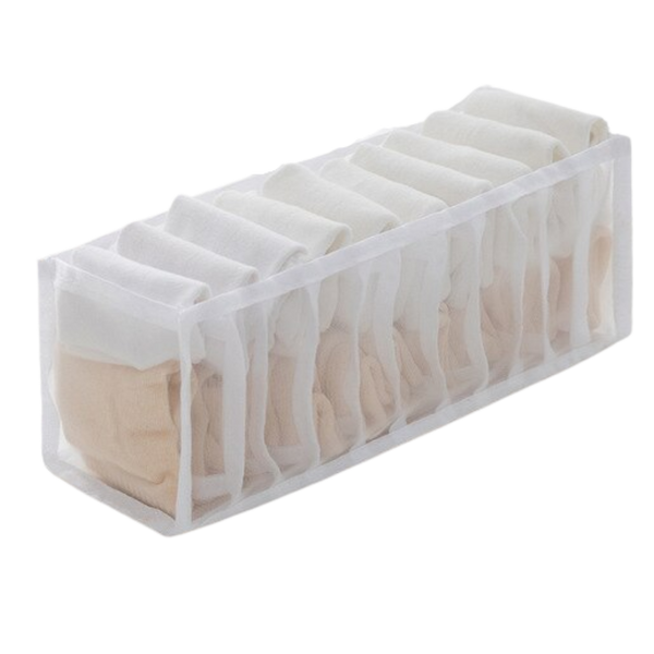 Compact Breathable Mesh Wardrobe Organizer for Clothes and Accessories