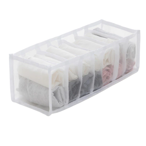 Compact Breathable Mesh Wardrobe Organizer for Clothes and Accessories