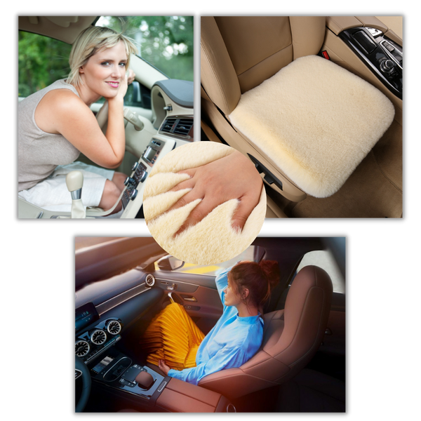 Lux Plush Car Seat Covers for Winter Warmth and Seat Protection