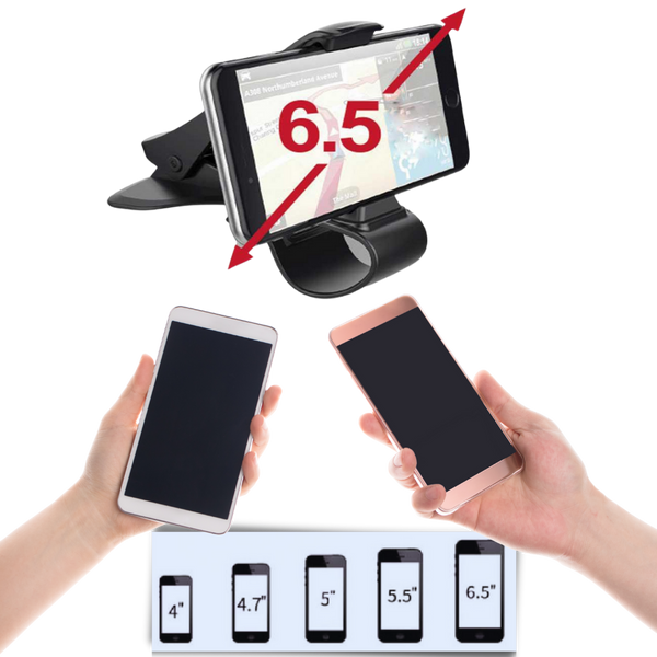 Car Dashboard Phone Mount With Adjustable Angle For Safer Driving