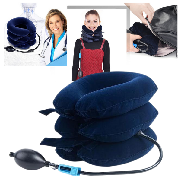 Adjustable Inflatable Cervical Traction Collar for Neck Pain Relief