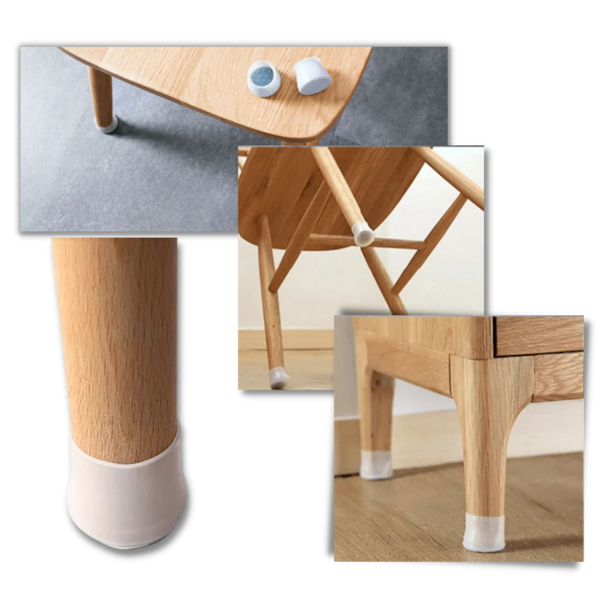 Silicone Furniture Leg Caps Pack Of 8 For Floor Protection