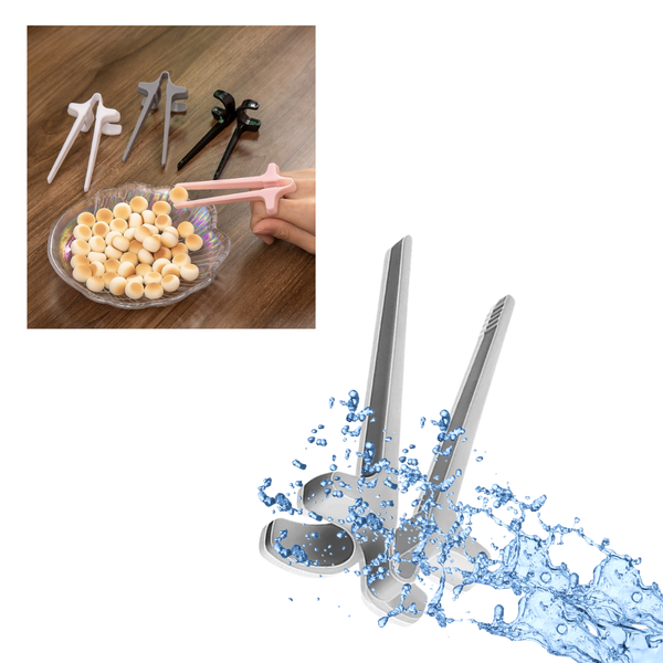 Palm Sized Reusable Finger Chopsticks For Hands Free Work Snacking