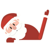 Santa Windscreen Wiper Sticker for Christmas Decor Waterproof Easy Apply