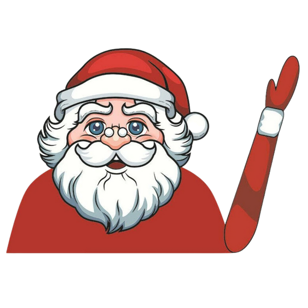 Santa Windscreen Wiper Sticker for Christmas Decor Waterproof Easy Apply