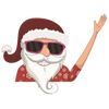 Santa Windscreen Wiper Sticker for Christmas Decor Waterproof Easy Apply