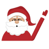 Santa Windscreen Wiper Sticker for Christmas Decor Waterproof Easy Apply