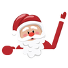 Santa Windscreen Wiper Sticker for Christmas Decor Waterproof Easy Apply