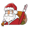 Santa Windscreen Wiper Sticker for Christmas Decor Waterproof Easy Apply