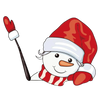 Santa Windscreen Wiper Sticker for Christmas Decor Waterproof Easy Apply