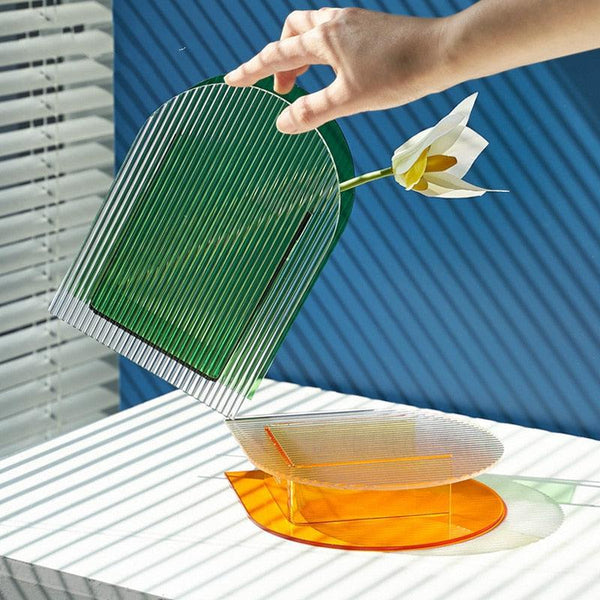 Citrine Transit Light Acrylic Vase & Desktop Accent