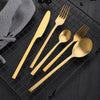 Classic Cut Gold and Silver Cutlery Set