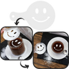 Coffee Stencils Set With 16 Designs For Beautiful Latte Art