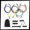 11 Piece Resistance Band Set For Full Body Workouts With Adjustable Tension