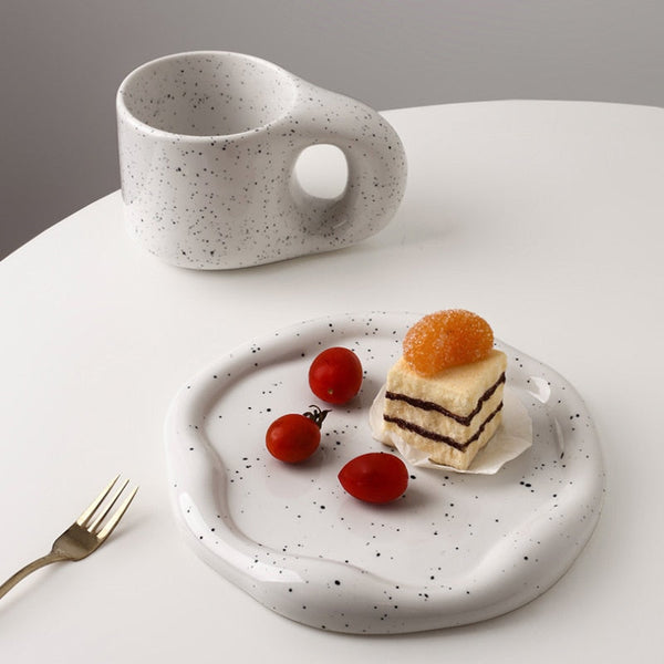 Cookies & Chrome Plated Ceramic Tray & Dish
