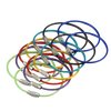 Flexible Wire Keychains Set For Easy Organization And Color Coding