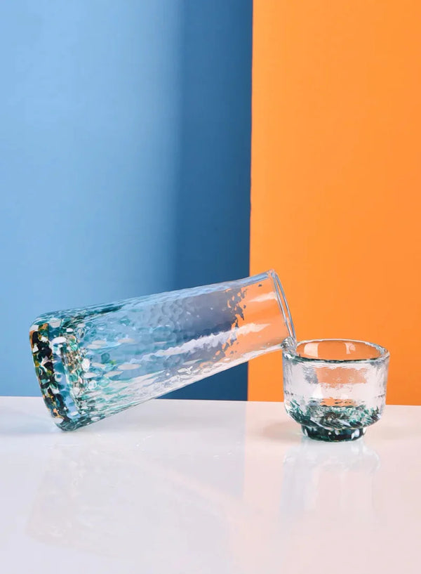 Crystal Sake 5-Pc Glass and Decanter Set