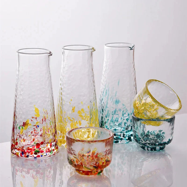 Crystal Sake 5-Pc Glass and Decanter Set