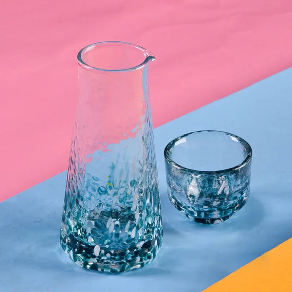 Crystal Sake 5-Pc Glass and Decanter Set