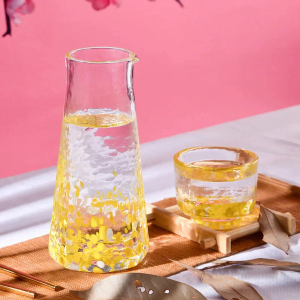 Crystal Sake 5-Pc Glass and Decanter Set