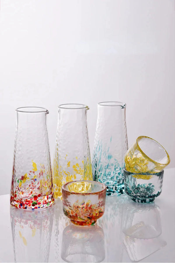 Crystal Sake 5-Pc Glass and Decanter Set