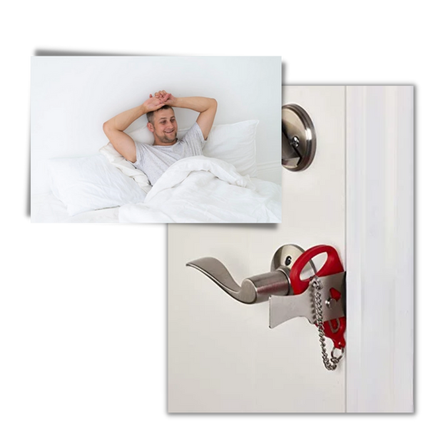 Portable Door Lock for Travel and Home Privacy and Security