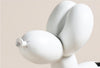 Deluxe Black & White Balloon Dog - Hand Painted Resin
