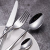 Design Curve Silver Steel Flatware Set