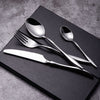 Design Curve Silver Steel Flatware Set