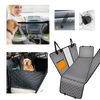 See Through Mesh Window Dog Car Seat Cover With Waterproof Anti Slip Layer
