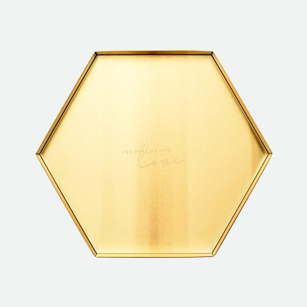 Dorado Embossed Golden Trays