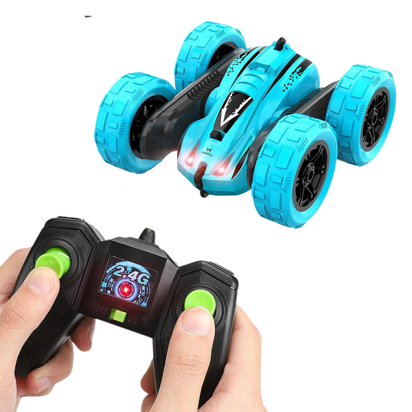 Dual Sided RC Car With 360 Turning And LED Headlights For All Terrain