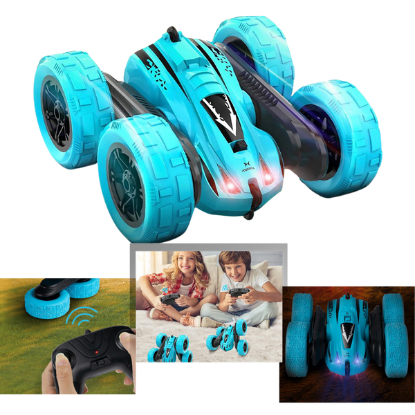 Dual Sided RC Car With 360 Turning And LED Headlights For All Terrain