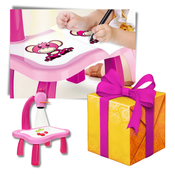 Kids LED Projection Drawing Board Fostering Creativity With 24 Patterns